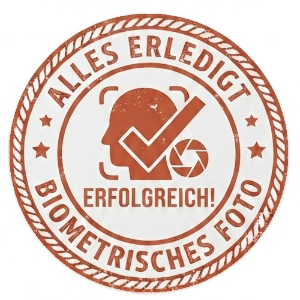Siegel: Biometrisches Foto erfolgreich